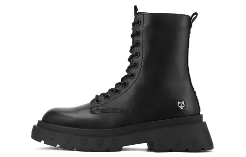 Naked Wolfe Romper Short Combat Boots 6.5cm Men's Black