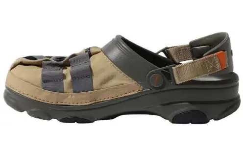 Crocs X Beams Fishing Vest Classic Clogs 'Tan Dusty Olive'