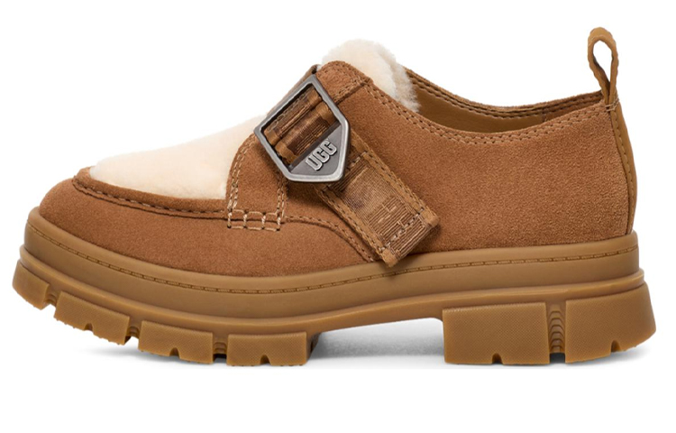 Женские ботинки UGG (каштановые)