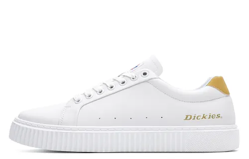 Dickies Slip Resistant Abrasion Resistant Low top Skateboard Shoes Unisex White