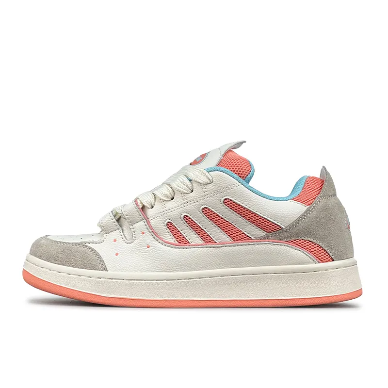 LuzaoT SUPER DRAG Puffy Shoes Low top Skateboard Shoes Women's Pink White