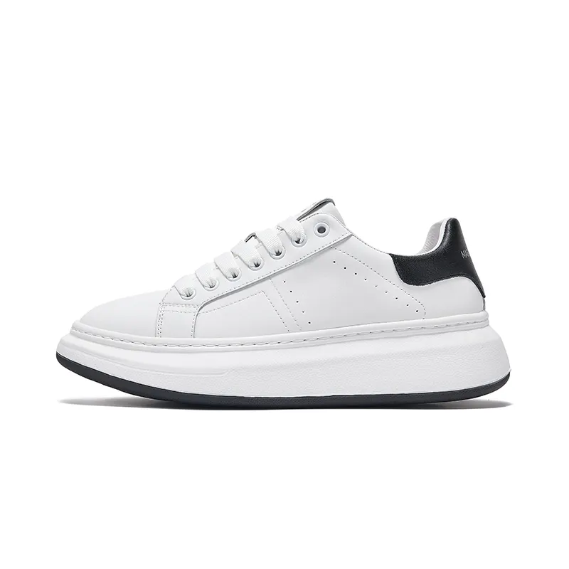 FAIRWHALE Cow Split Leather Low top Skateboard Shoes Unisex