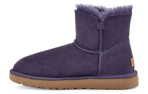 UGG Mini Bailey Button Ii Gray Purple Women's