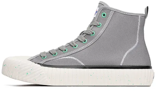 Dickies Canvas Shoes Men's High Top Gray