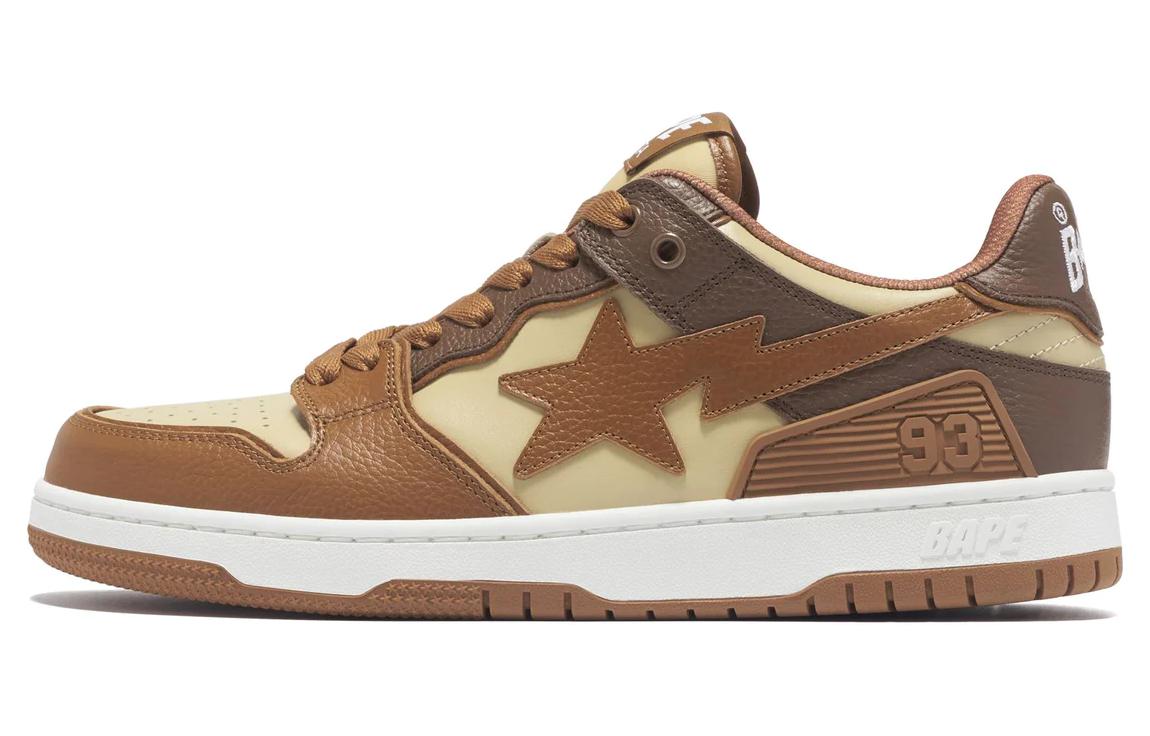 Мужские кеды A BATHING APE A BATHING APE SK8 STA (черно-коричнево-серые)