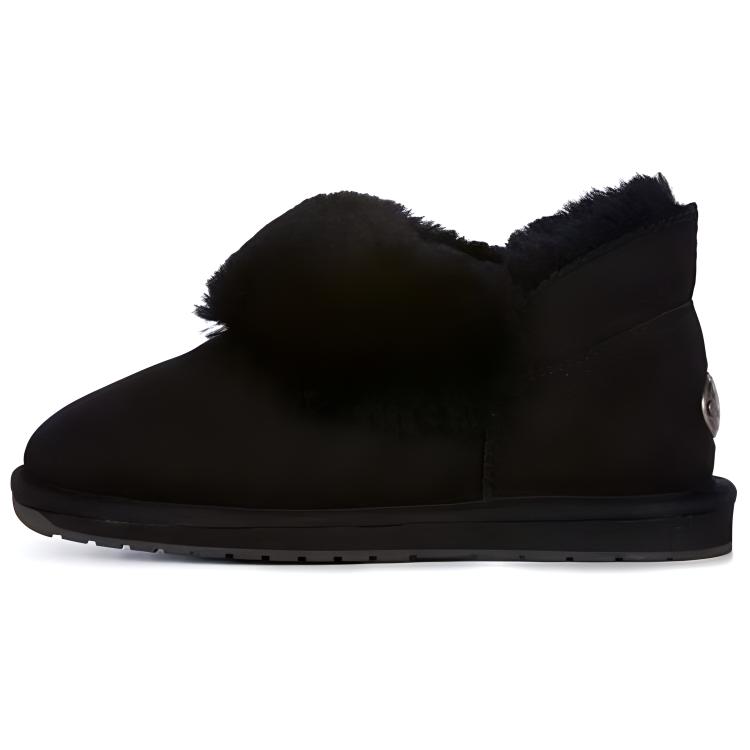 EMU Australia Sheepskin Short Snow Boots Women's Black