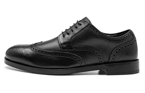 Clarks Casual Leather Shoes Men's Low Top Black