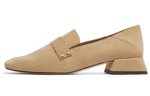 CHARLES&KEITH Chunky Heel Mary Jane Shoes 3cm Women's Sand