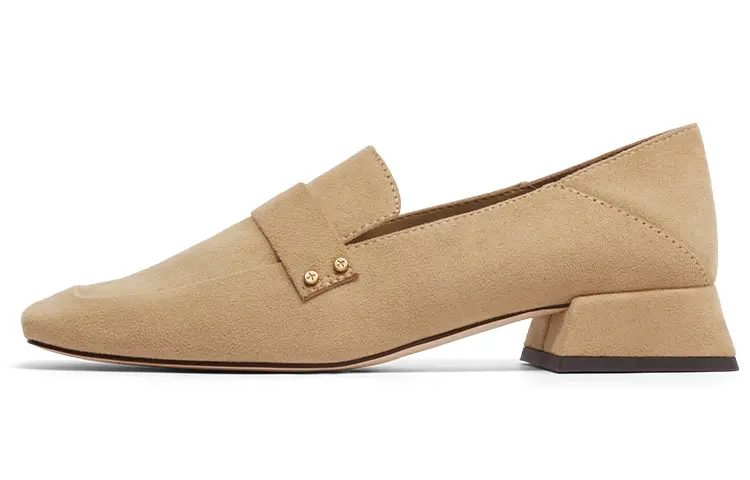 CHARLES&KEITH Chunky Heel Mary Jane Shoes 3cm Women's Sand