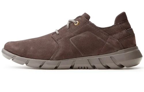 CAT OVERVIEW Collection Leather Breathable Low top Casual Shoes Men's Gray