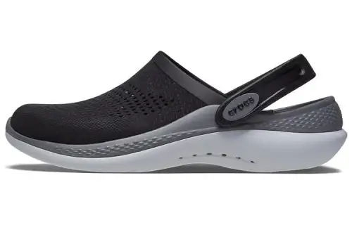 Crocs LiteRide Clogs Men's Black Gray