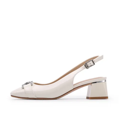 Chrisdien Deny Cow Leather Chunky Heel High Heels 4.5cm Women's