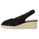 Castañer Sheepskin Fashion Wedge Heel High Heels Women's Black