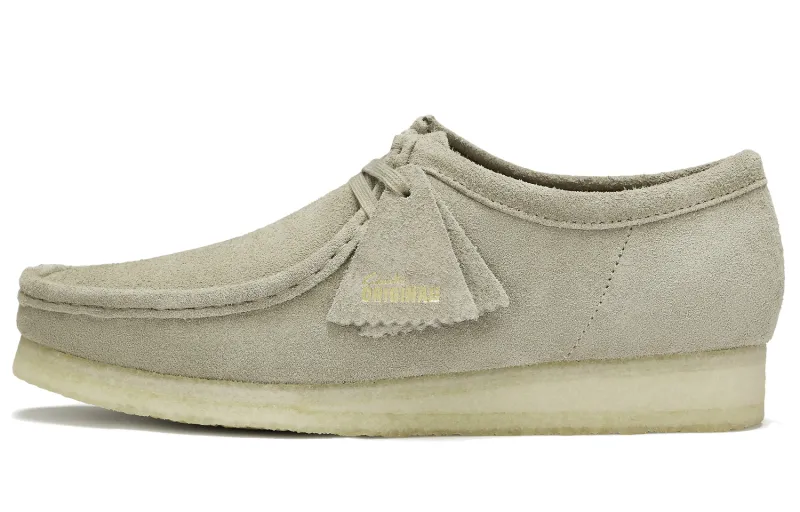 Clarks Cow Split Leather Casual Shoes Men's Gray