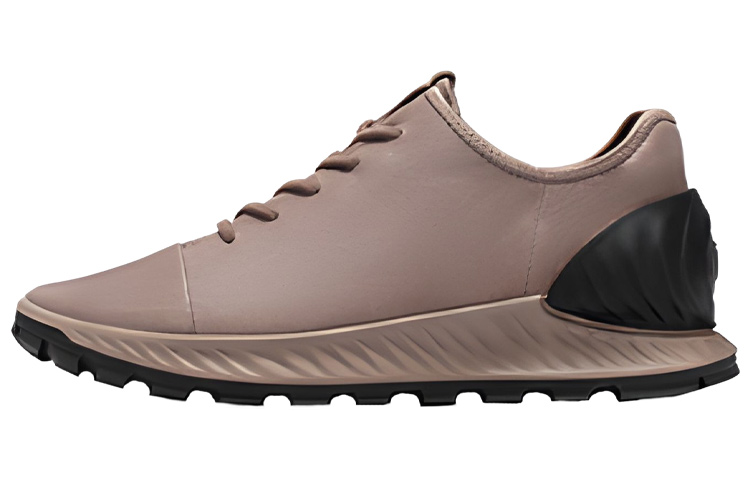 Ecco Breakthrough Cow Leather Slip Resistant Abrasion Resistant Low top Sports Casual Shoes Men's Pink