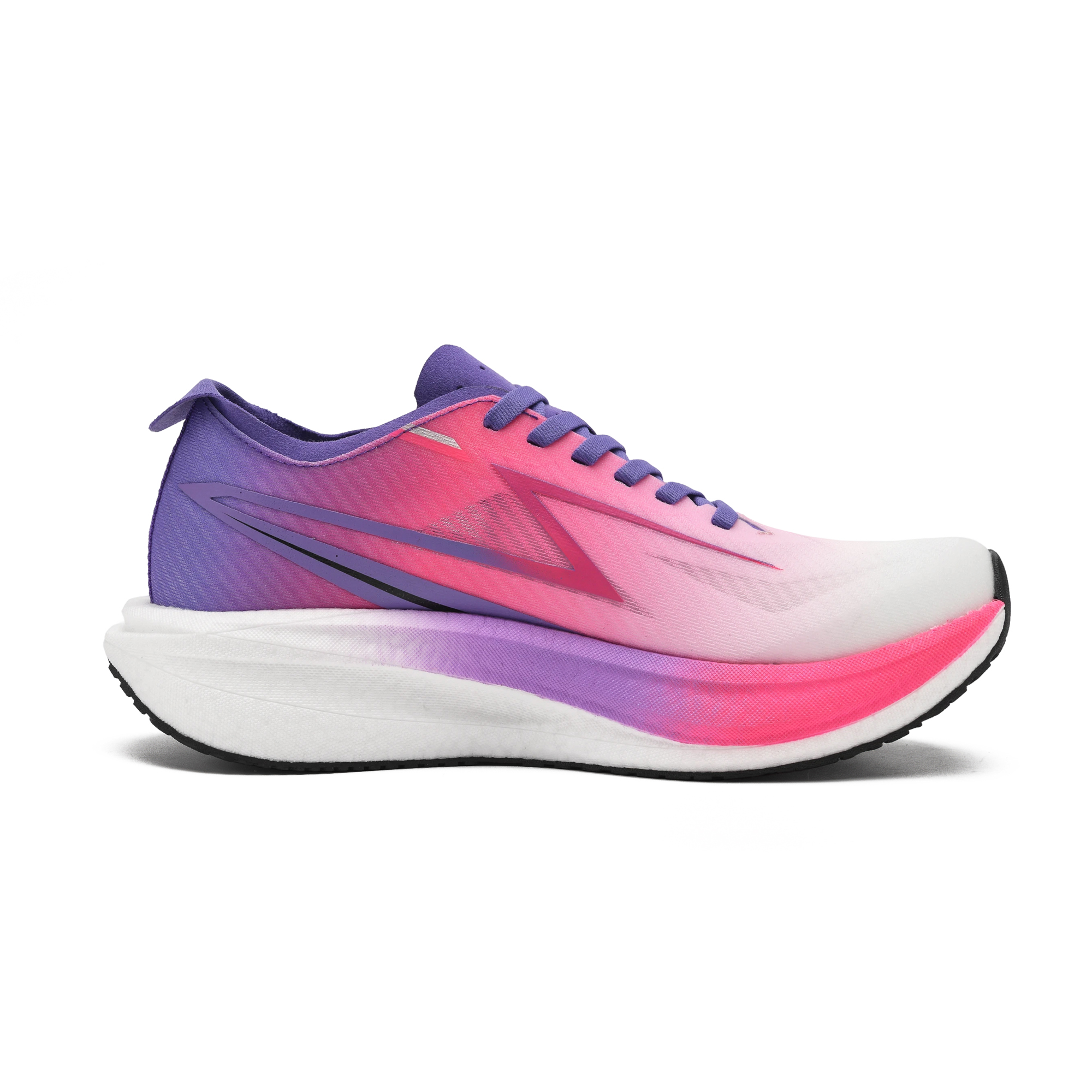 OURCOVER Support Abrasion Resistant Breathable Popcorn Sprint Racing Marathon Running Shoes Unisex Violet