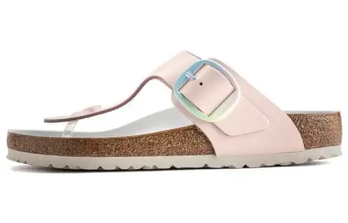 Birkenstock Leather Flip Flops Women's Light Rose Regular