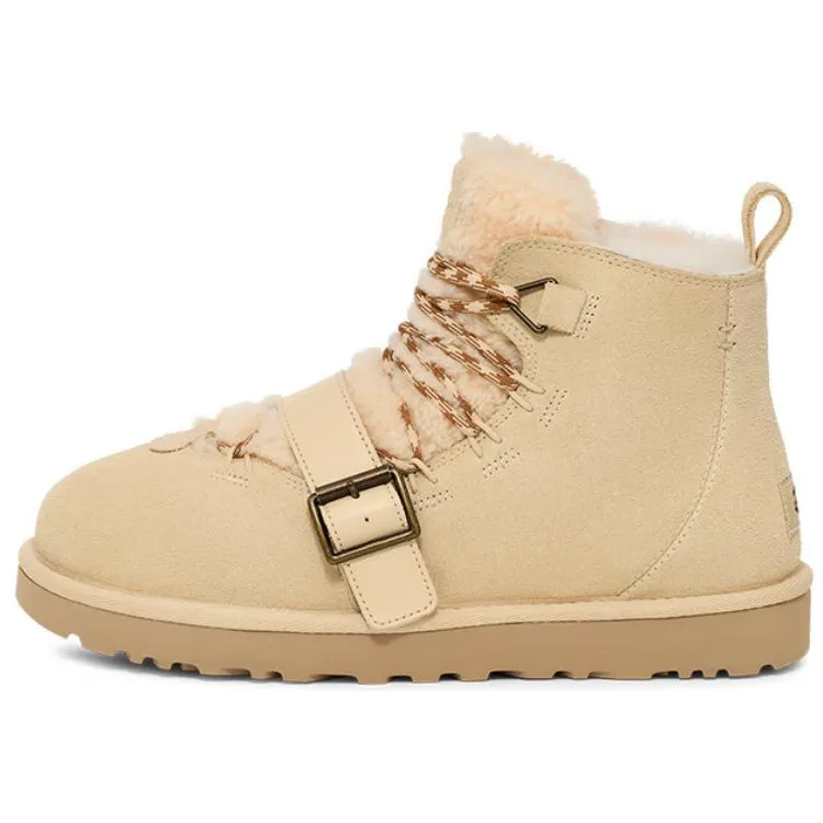 UGG Cow Suede Fleece Lined, Fashion, Minimalist Style Short Snow Boots Unisex Brown