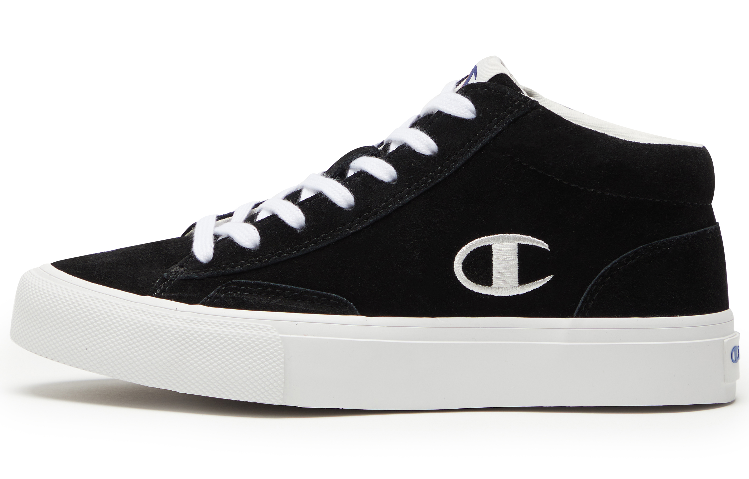 Champion Essentials Collection Skate Classic High Cushioning, Wear Resistant Mid top Skateboard Shoes Unisex Black