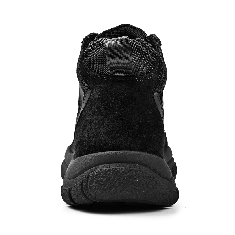 JIGONGYANG Cow Leather Plus Size Fleece Lined Insulated Shoes High top Mountaineering & Hiking Shoes Men’s