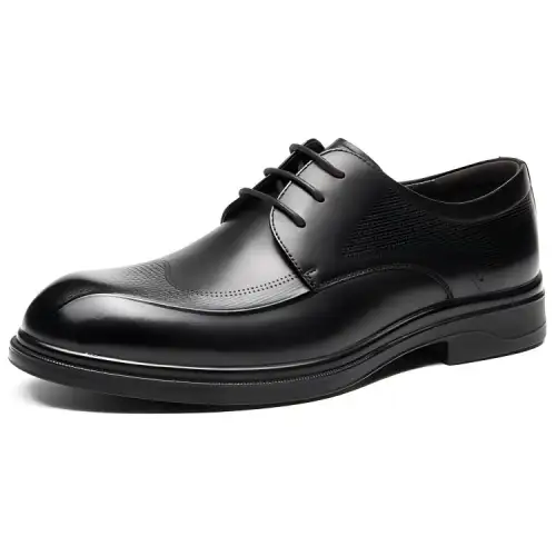 AOKANG cow leather embossed pattern, banquet and office British style, formal leather shoes, men's style