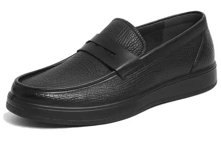 AOKANG Leather Casual Shoes Men's Black