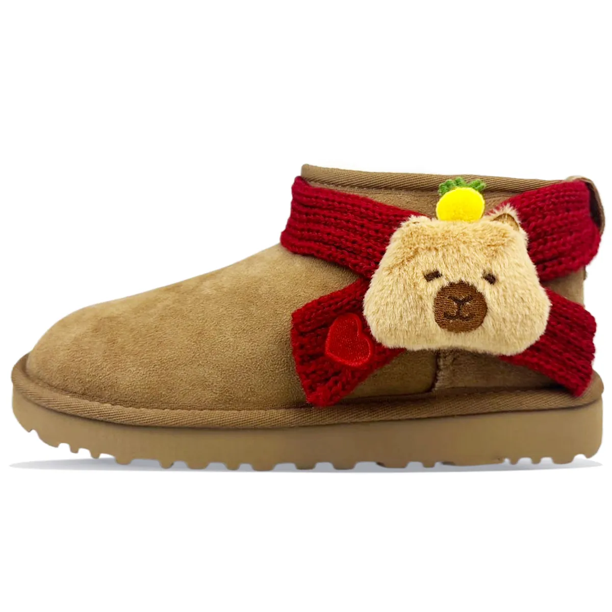 UGG CLASSIC ULTRA MINI Sheepskin Thermal Slip Resistant Thermal Slip Resistant Short Snow Boots Women's Chestnut Brown
