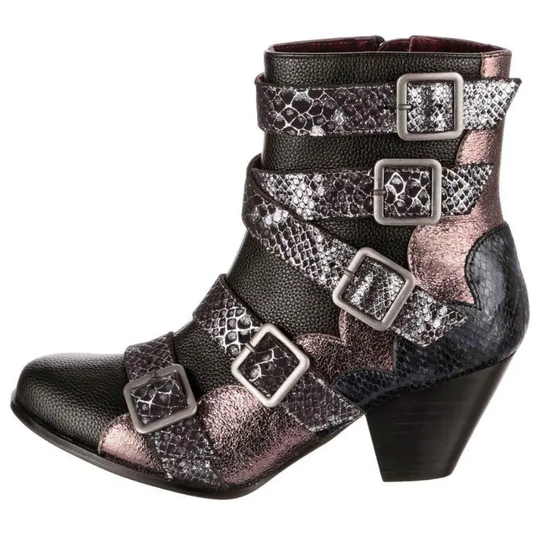 IRREGULAR CHOICE Pu Ankle Boots 6.2cm Women's Black
