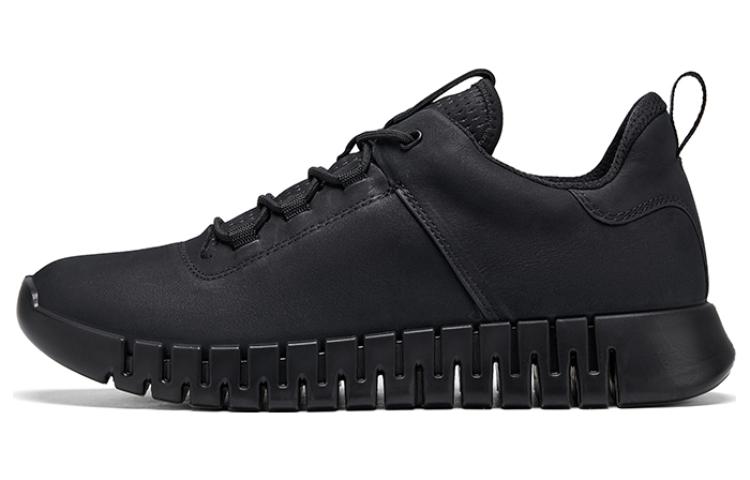 Ecco Smart Series Cow Leather Low top Casual Shoes Men's Black