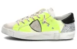 PHILIPPE MODEL Skateboard Shoes Women's Low Top Green Silver
