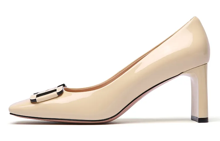 PACO GIL High Heels Women's Low Top Ecru