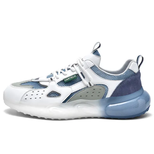 CARTELO Textile, Synthetic Leather Cushioning Breathable Lightweight Low top Casual Shoes Men's