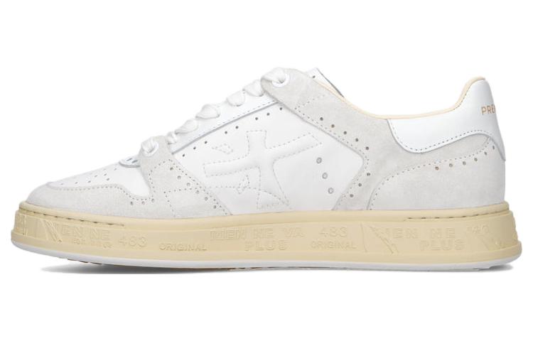 PREMIATA Quinn Cow Leather Low top Skateboard Shoes Women's White