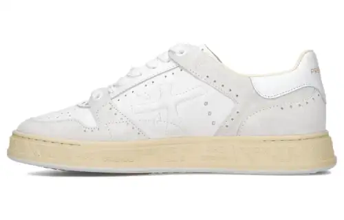 PREMIATA Quinn Cow Leather Low top Skateboard Shoes Women's White