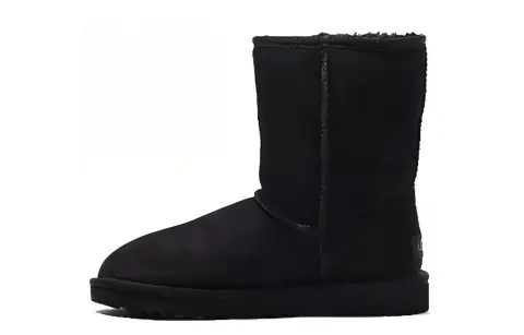 UGG Classic Short Ii Fleece Lined Black Women's