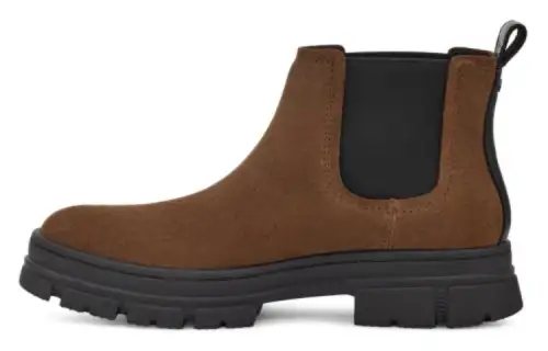 UGG Leather Short Chelsea Boots Women's Brown