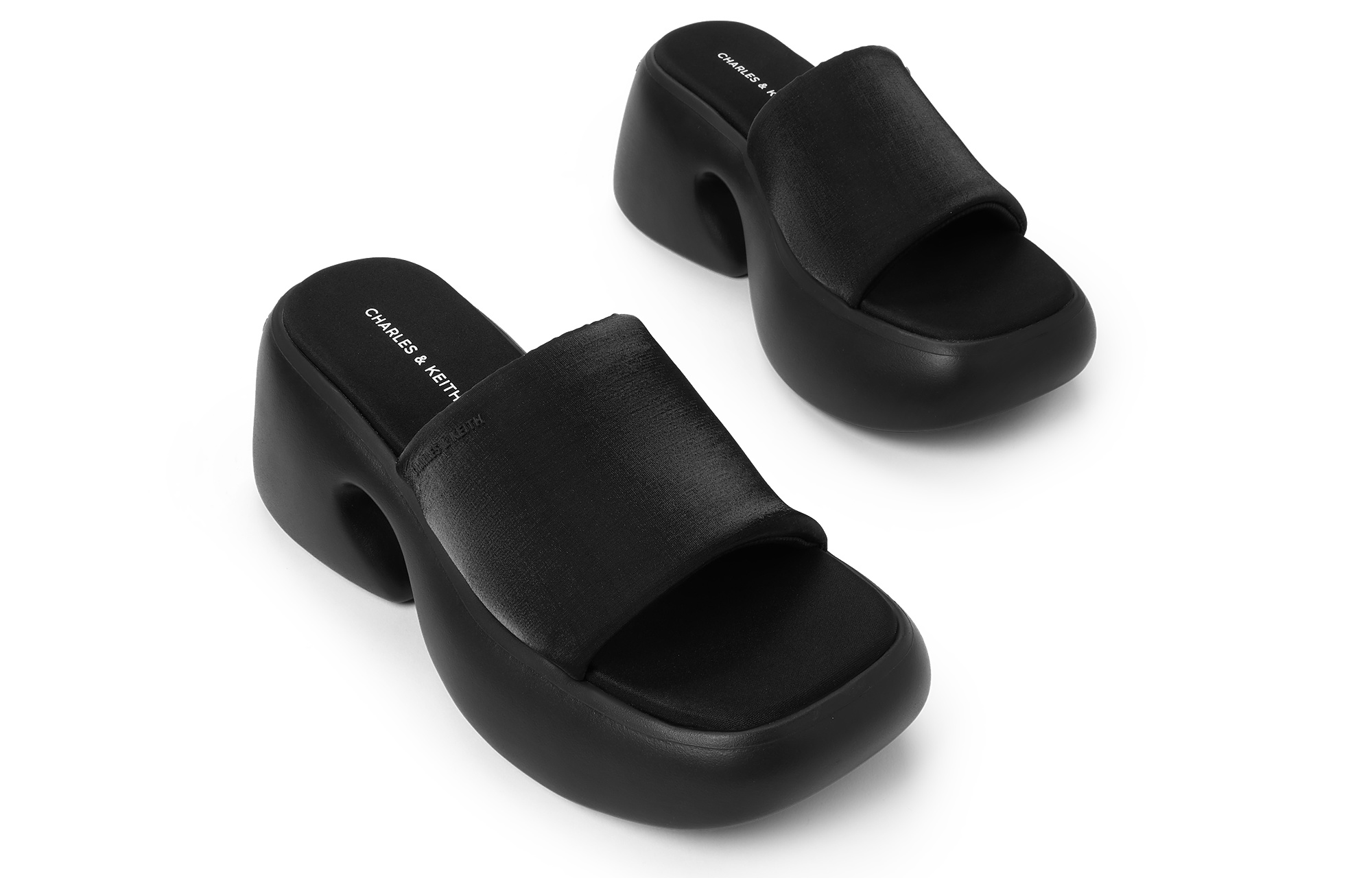 CHARLES&KEITH Composite Sole Slide Slippers 7.5cm Women's