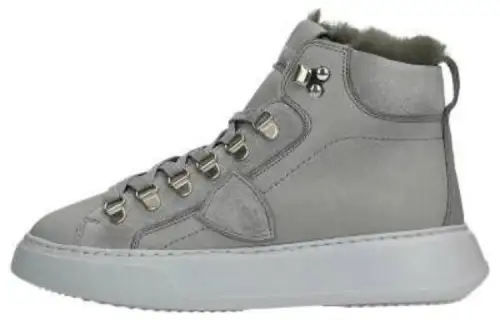 PHILIPPE MODEL Thermal High top Skateboard Shoes Women's Gray