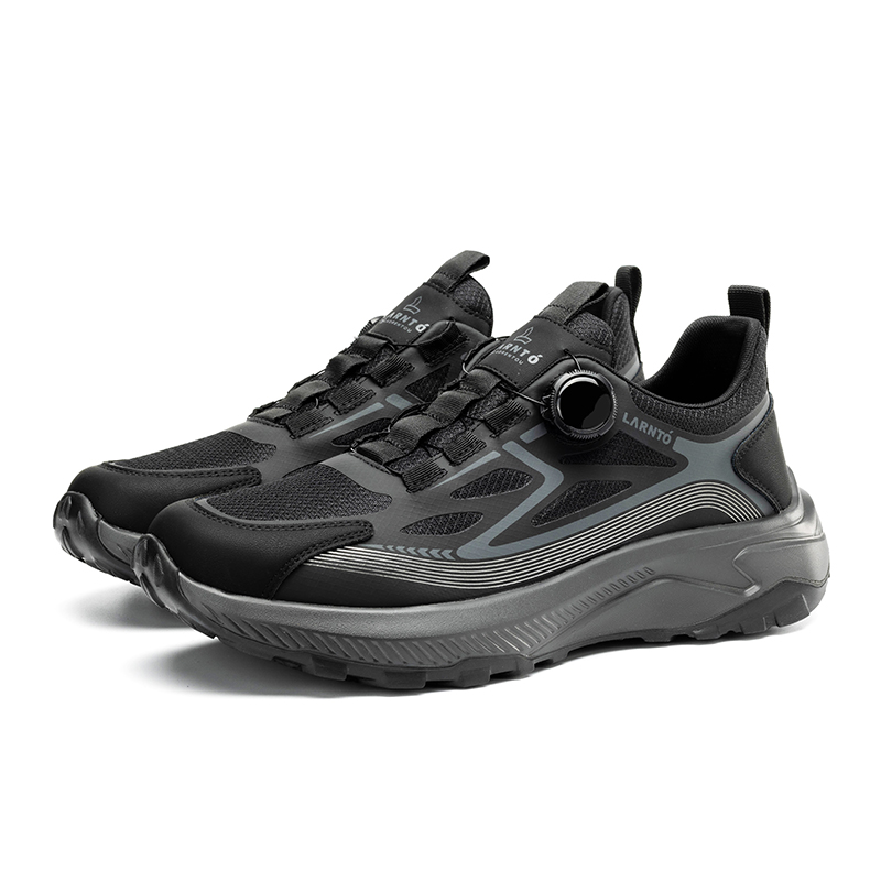 LAORENTOU Synthetic Leather Cushioning Abrasion Resistant Breathable Lightweight Low top Outdoor Shoes Men’s