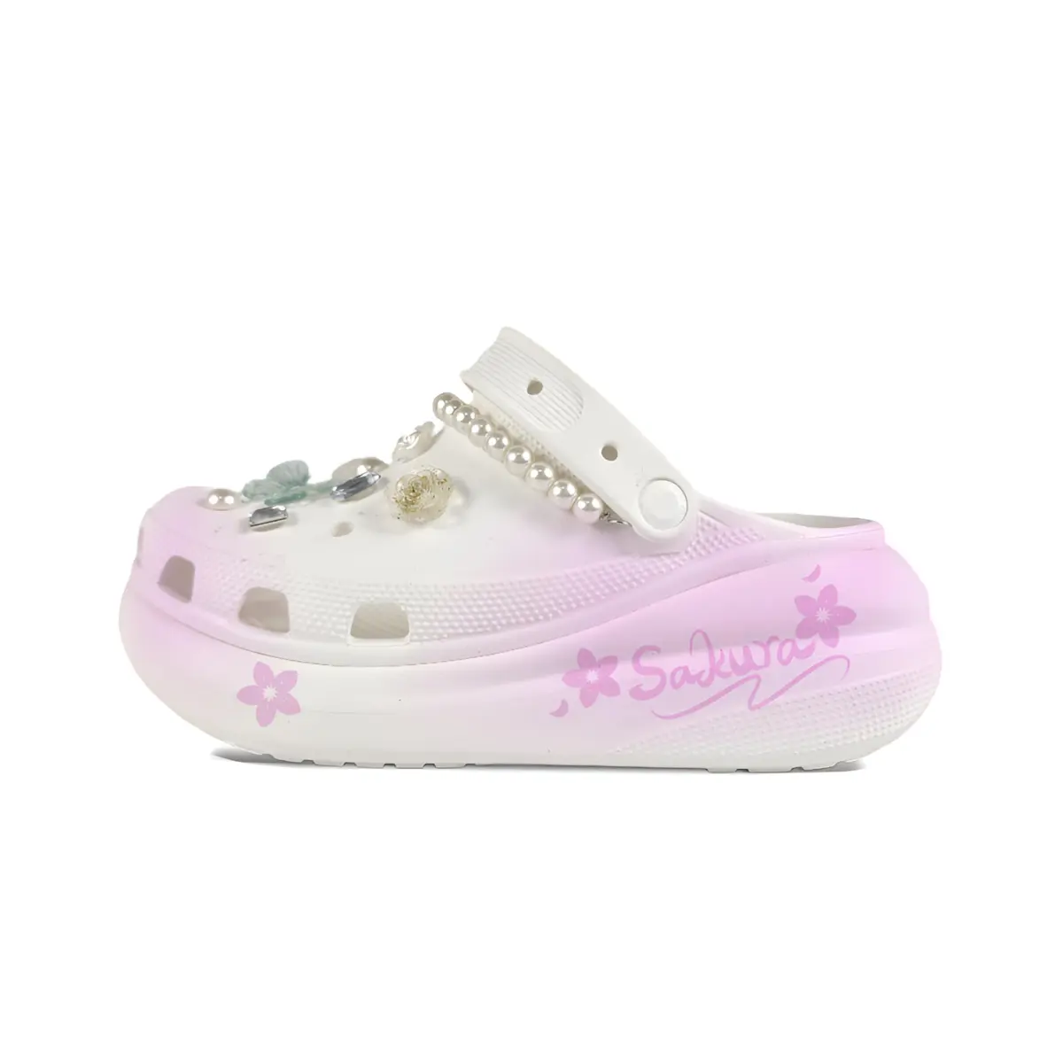 Crocs Crush Clog EVA Clogs Unisex White