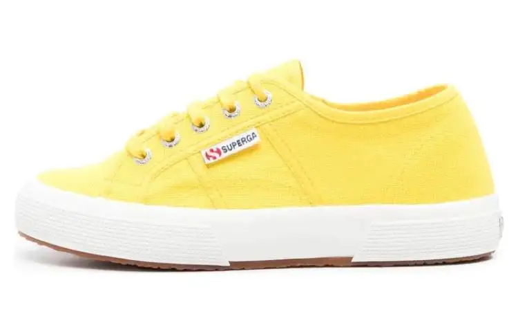 SUPERGA Abrasion Resistant Breathable Low top Canvas Shoes Women's Yellow