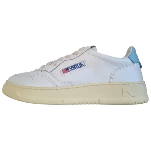 AUTRY Leather Low top Skateboard Shoes Men's White