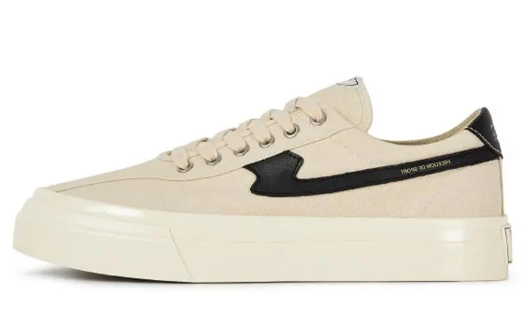 Stepney Workers Club Skateboard Shoes Women's Low Top Beige Black