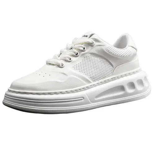 JANE HARLOW Leather Low top Casual Shoes Men's White