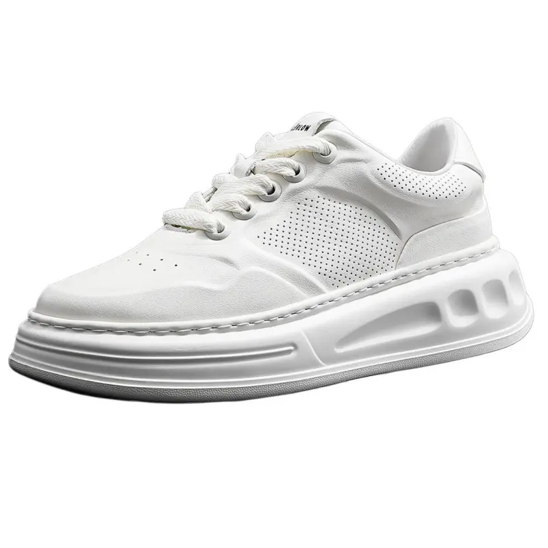 JANE HARLOW Leather Low top Casual Shoes Men's White
