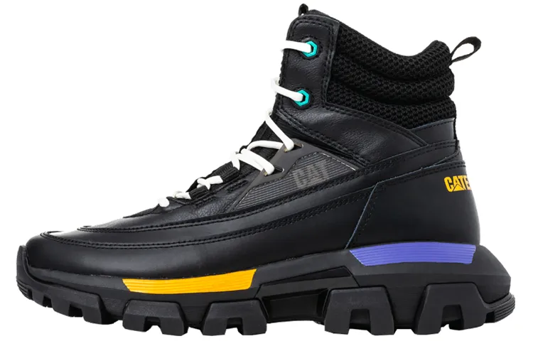 CAT Re Powered Lunar Rover Chunky Sneakers Unisex High Top Black