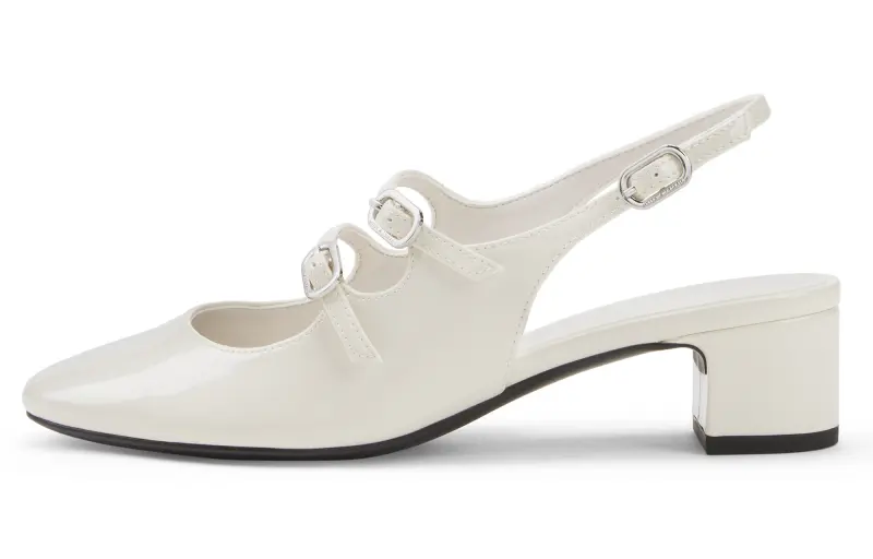 CHARLES&KEITH Small Ck Pu One Strap Sandals 4cm Women's