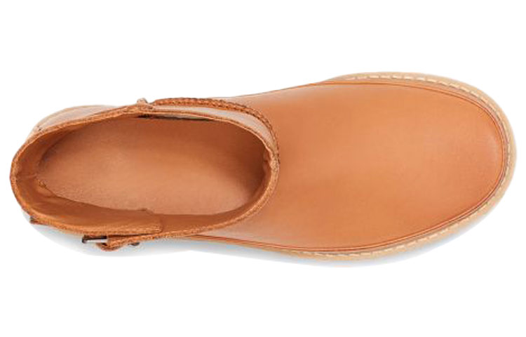 Женские сапоги UGG Classic Deconstructed Mini (коричневые) — фото 5
