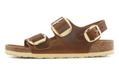 Birkenstock Leather Beach Sandals Women's Brown