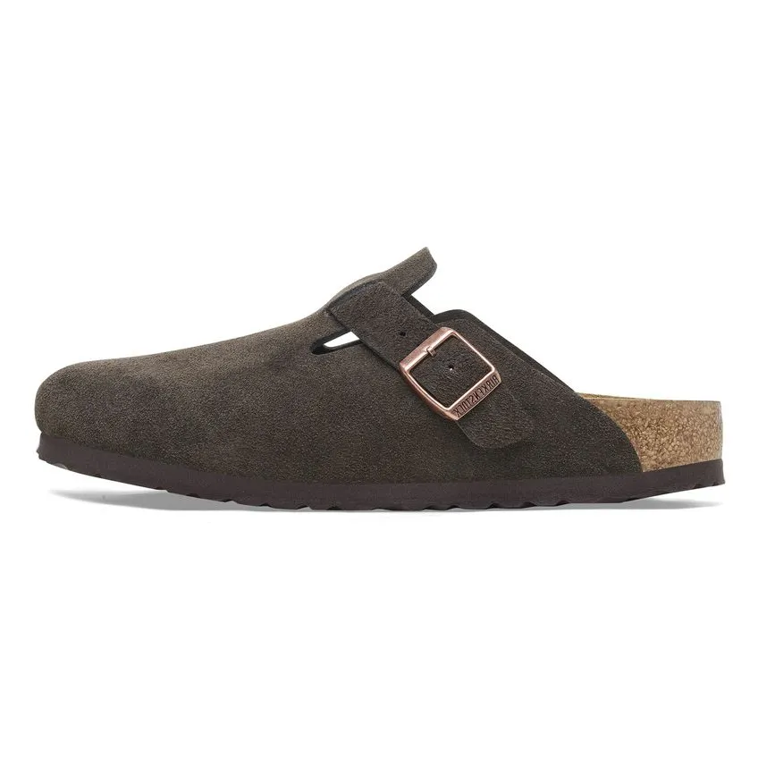 Birkenstock Boston EVA Abrasion Resistant Closed Toe Slippers Unisex Mocha Regular